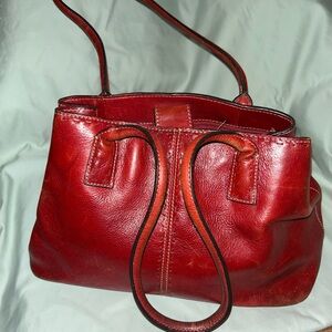 Burgundy Fossil Purse Handbag Shoulder Bag